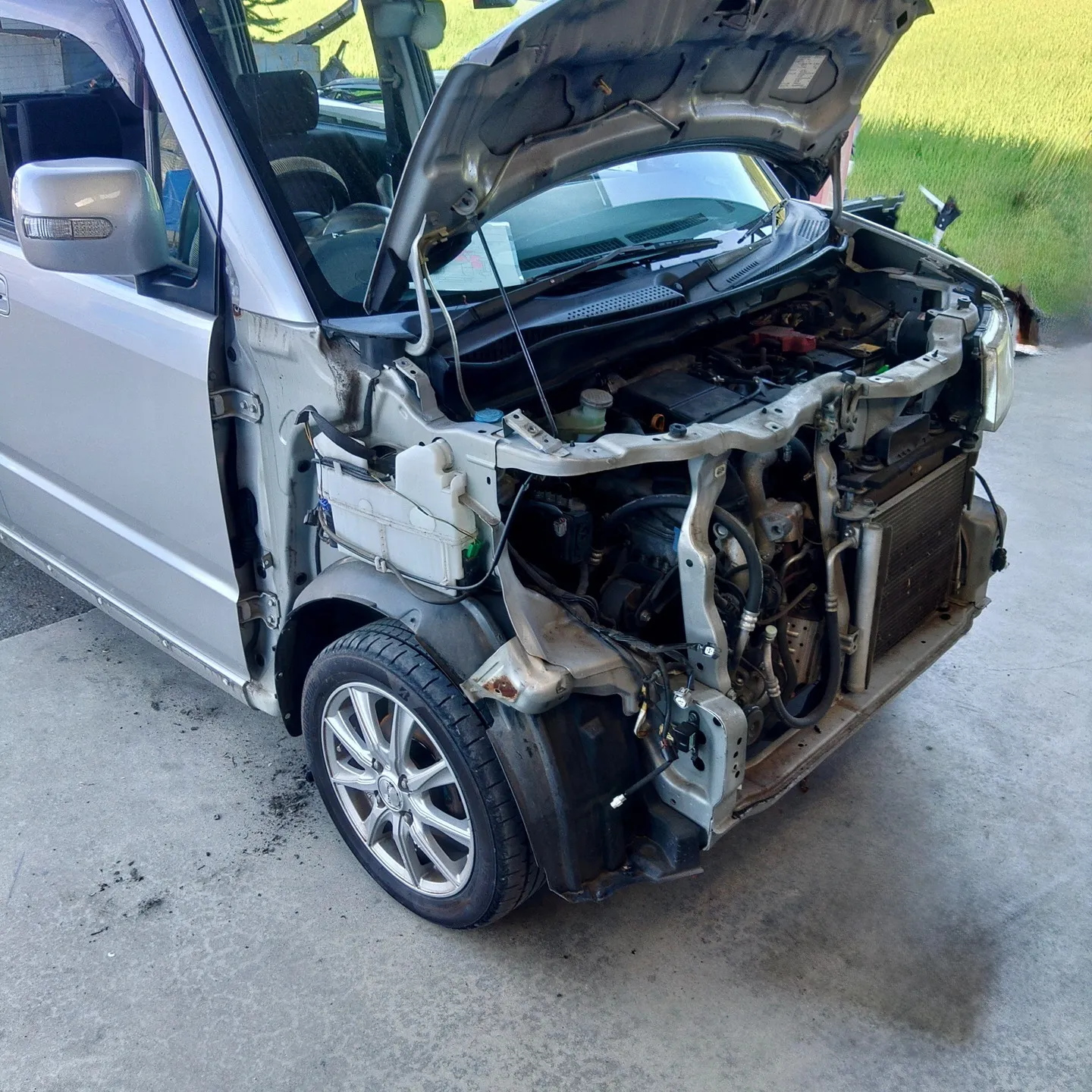 ワゴンRの事故修理