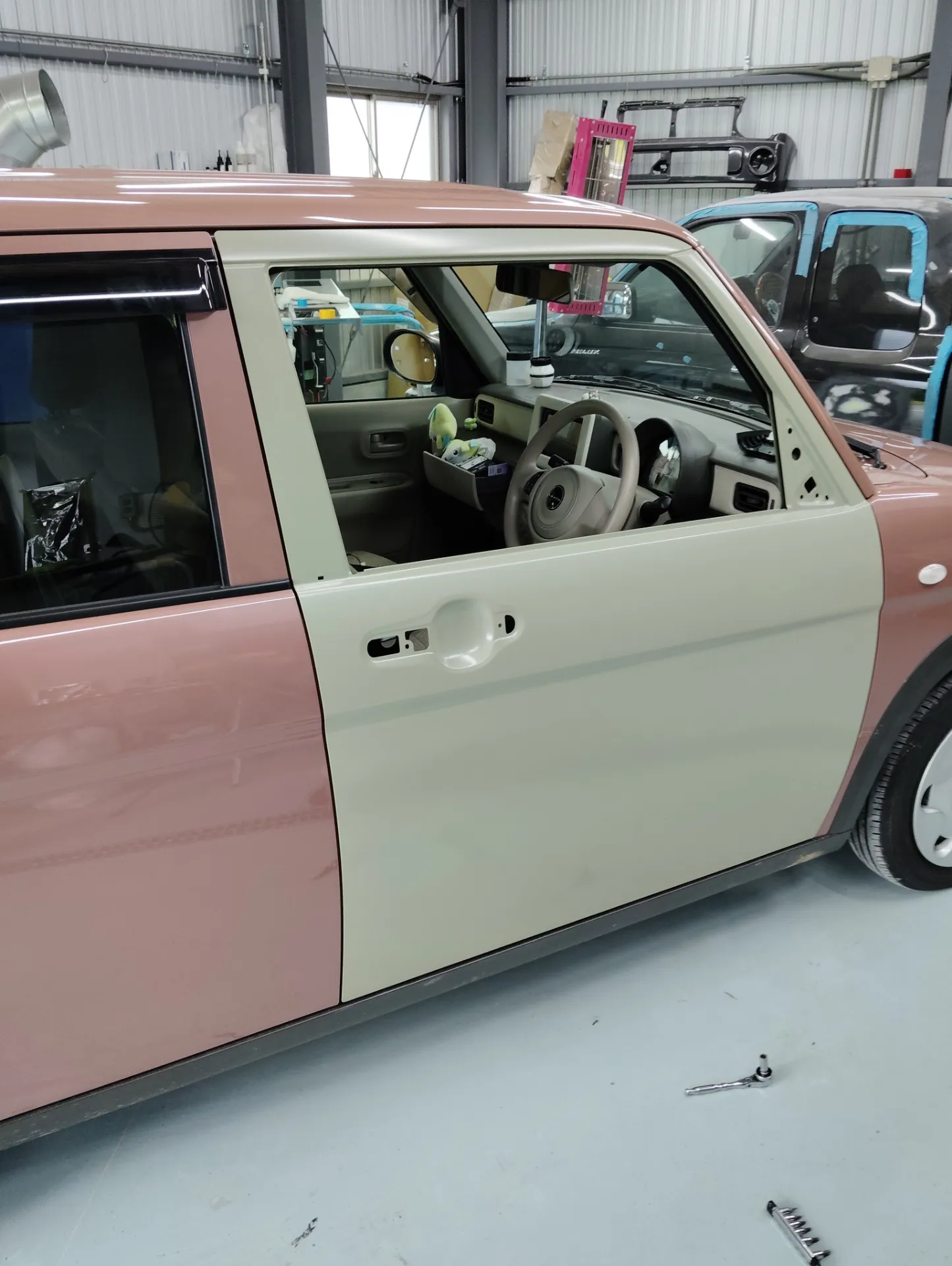 ラパンの板金塗装