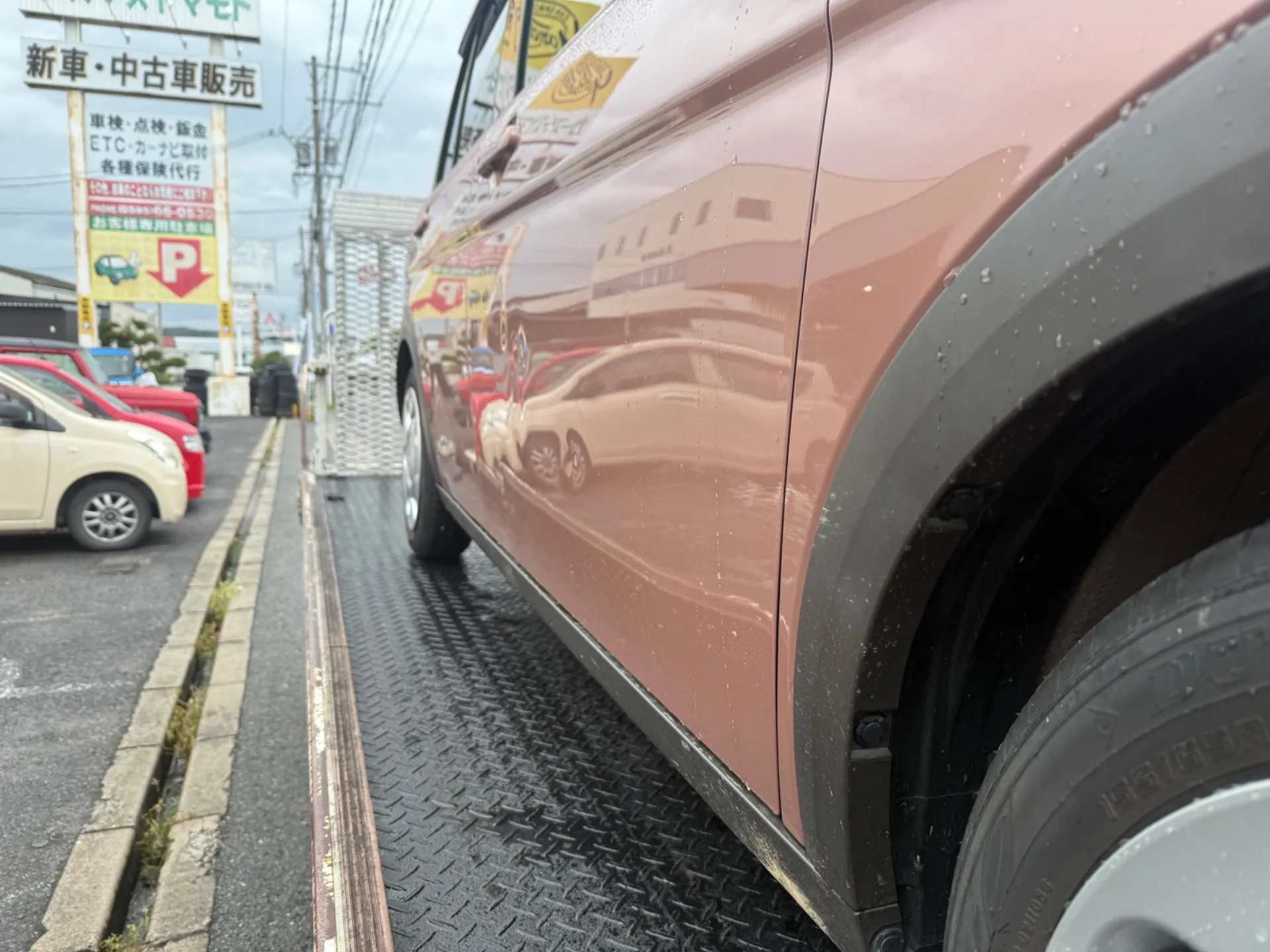 ラパンの板金塗装