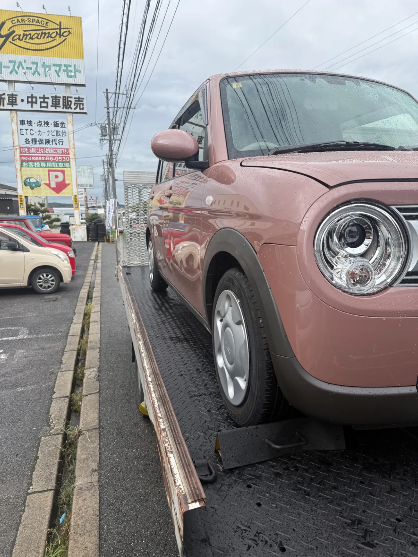 ラパンの板金塗装