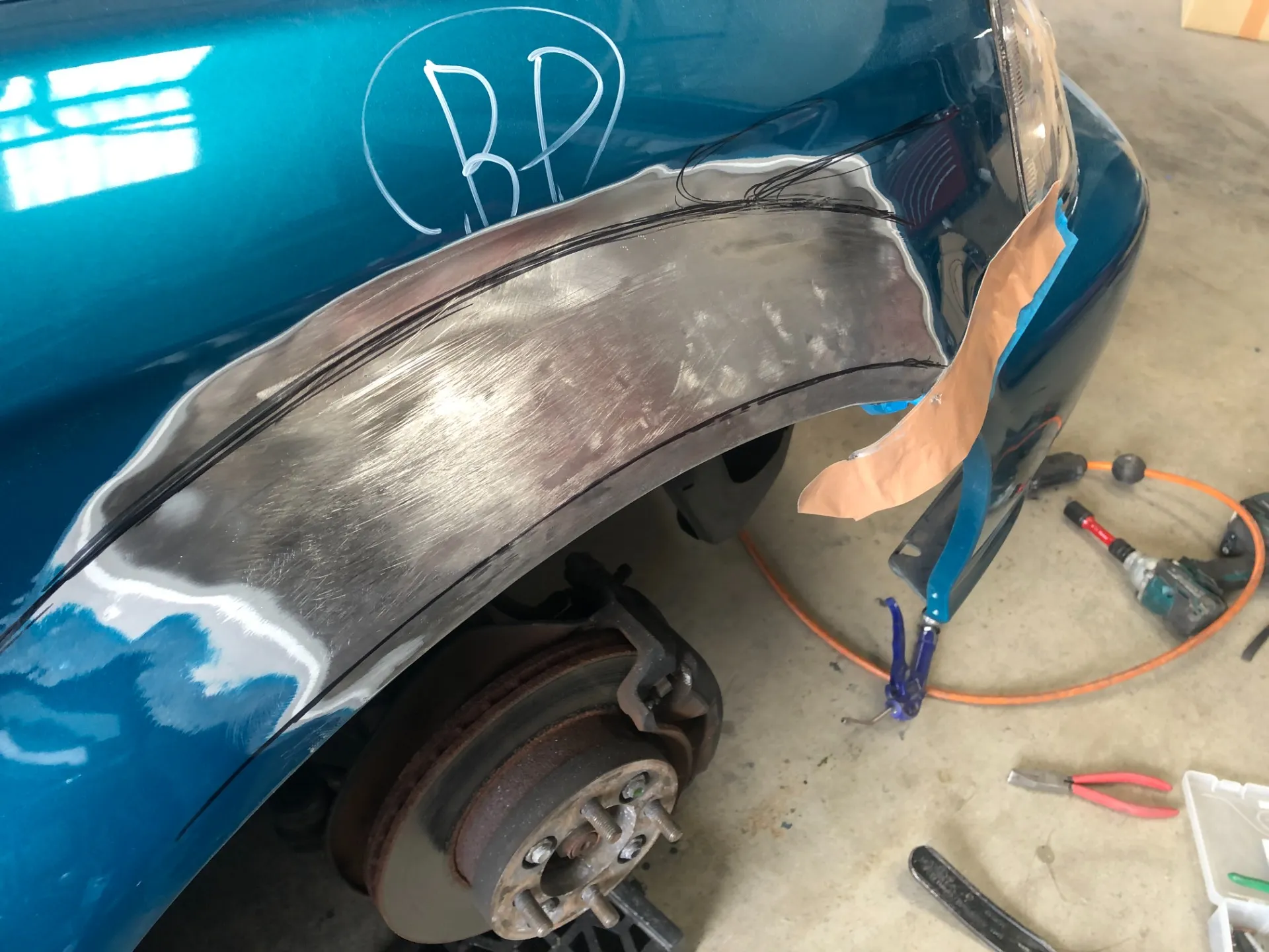 部品が手に入らないシビックフェリオ修理